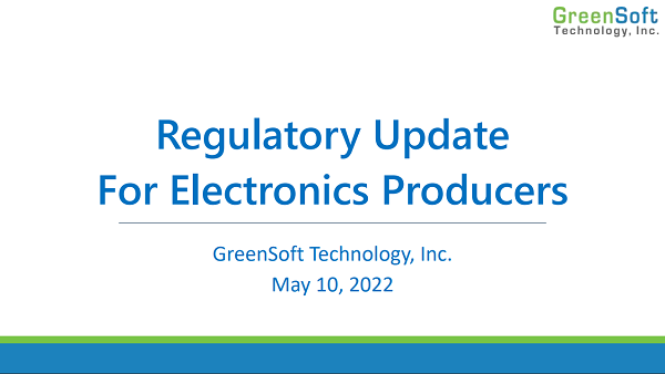 Watch on Demand: Regulatory Update for Electronics Producers Webinar
