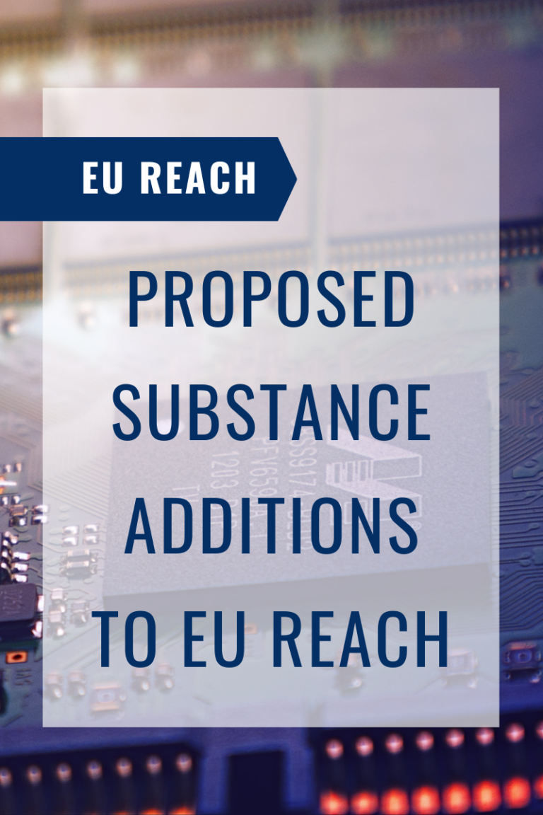 Additions to EU REACH Restricted Substance Lists Coming Soon GreenSoft