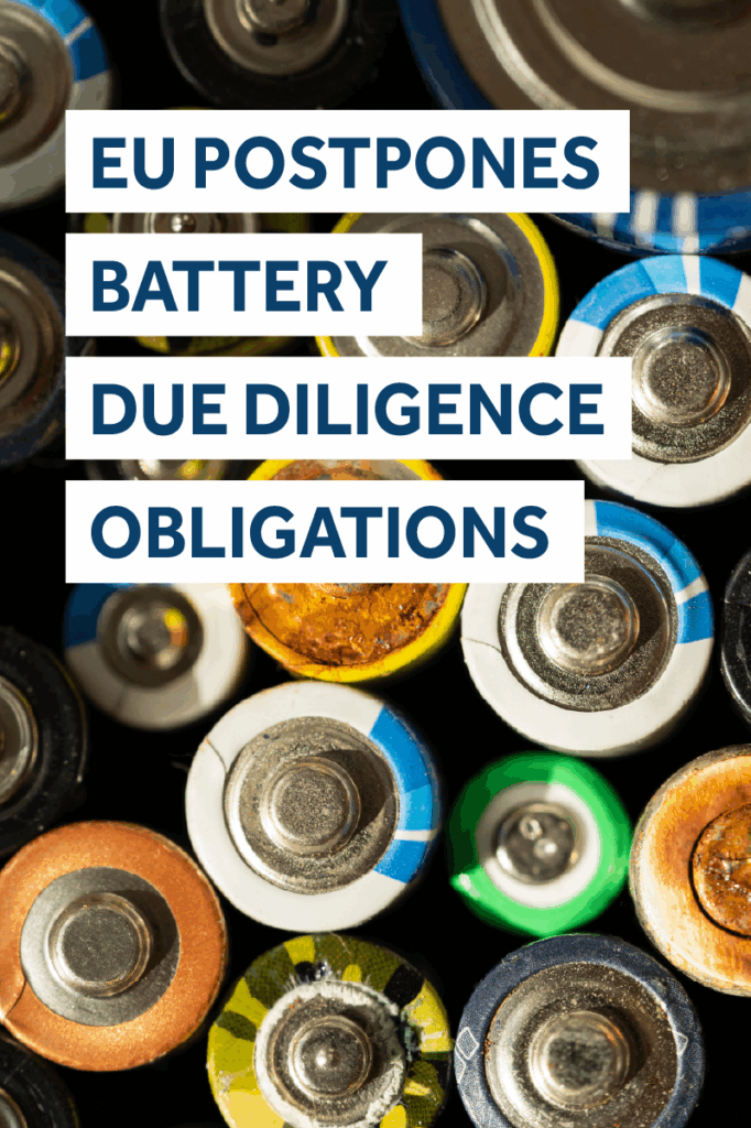 EU battery due diligence